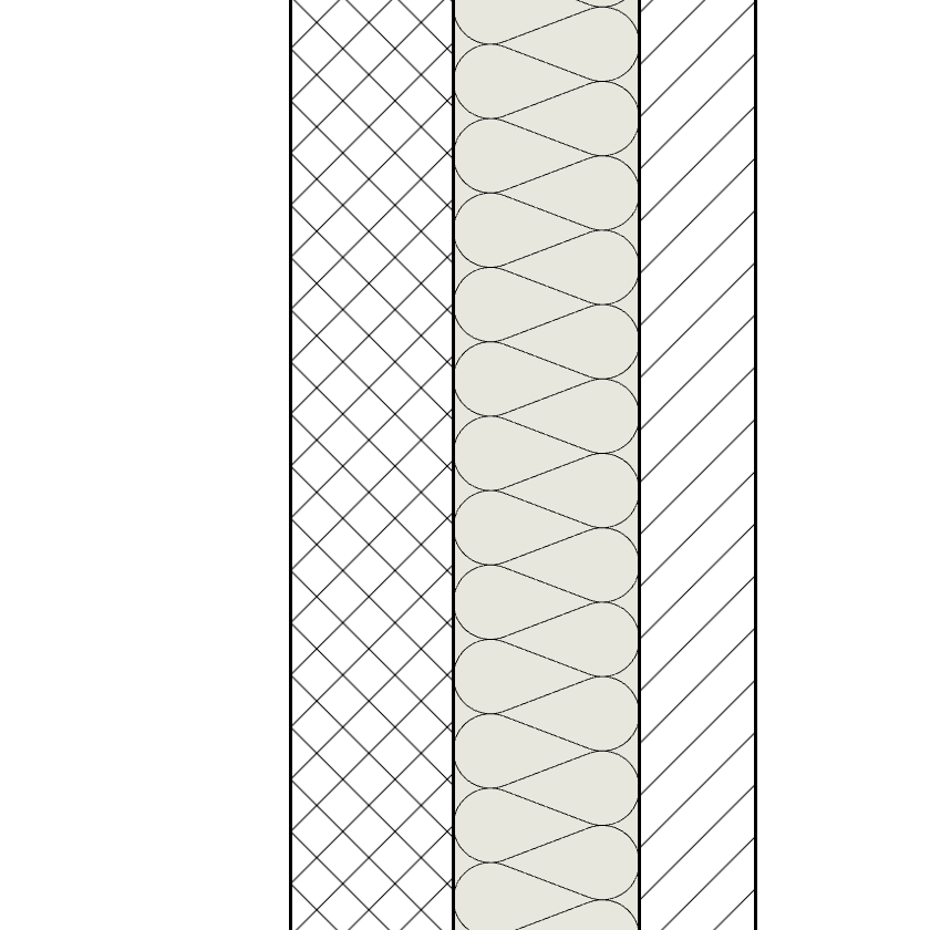 The insulation symbol over a light grey solid fill.